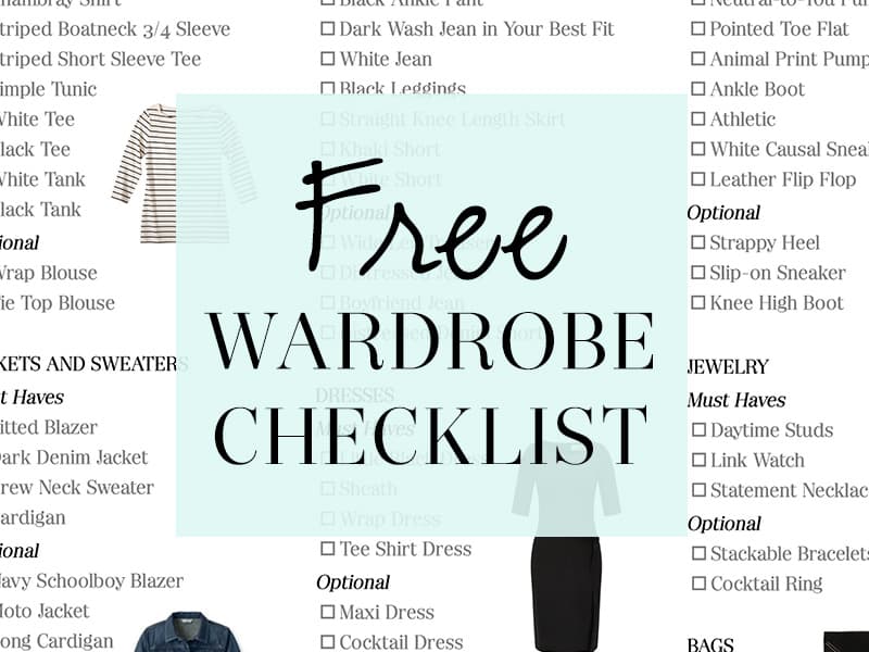 Wardrobe Essentials Checklist  Wardrobe basics, Capsule wardrobe