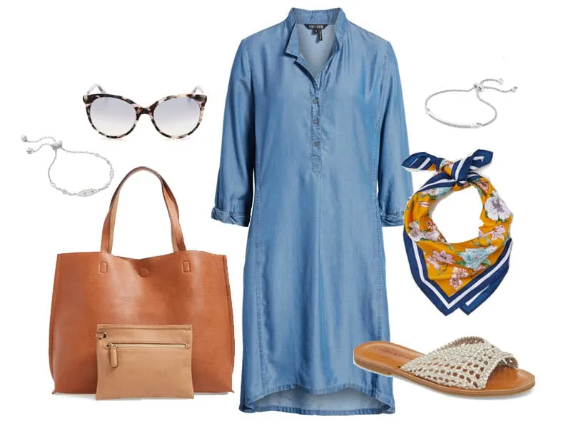 How to Wear a Chambray Dress in the Summer