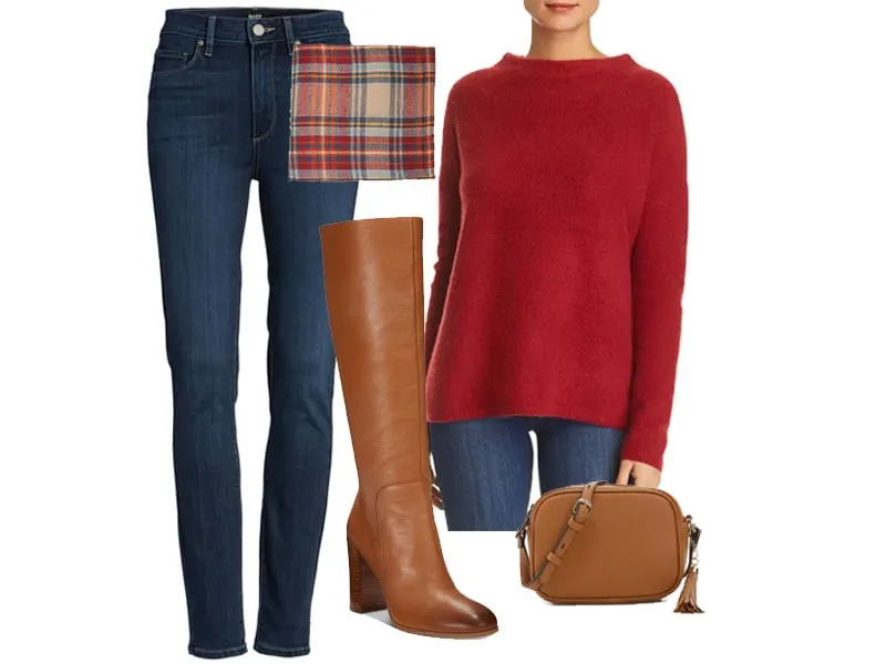 Weekend Outfit Inspiration: Cognac Knee High Boots