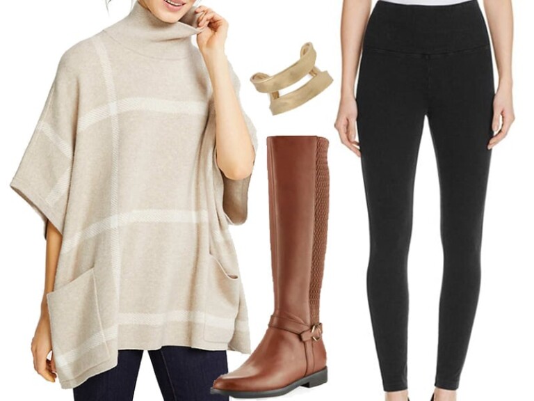 Weekend Outfit Inspiration: Poncho Sweater