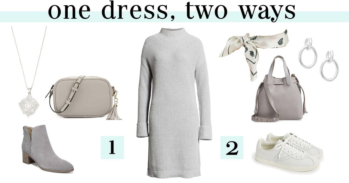 Weekend Outfit Inspiration: Sweater Dress Two Ways