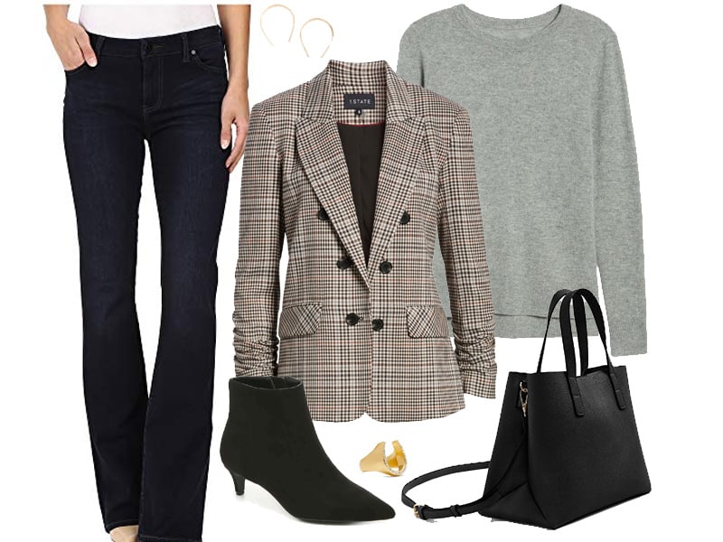 How to Wear a Plaid Blazer 