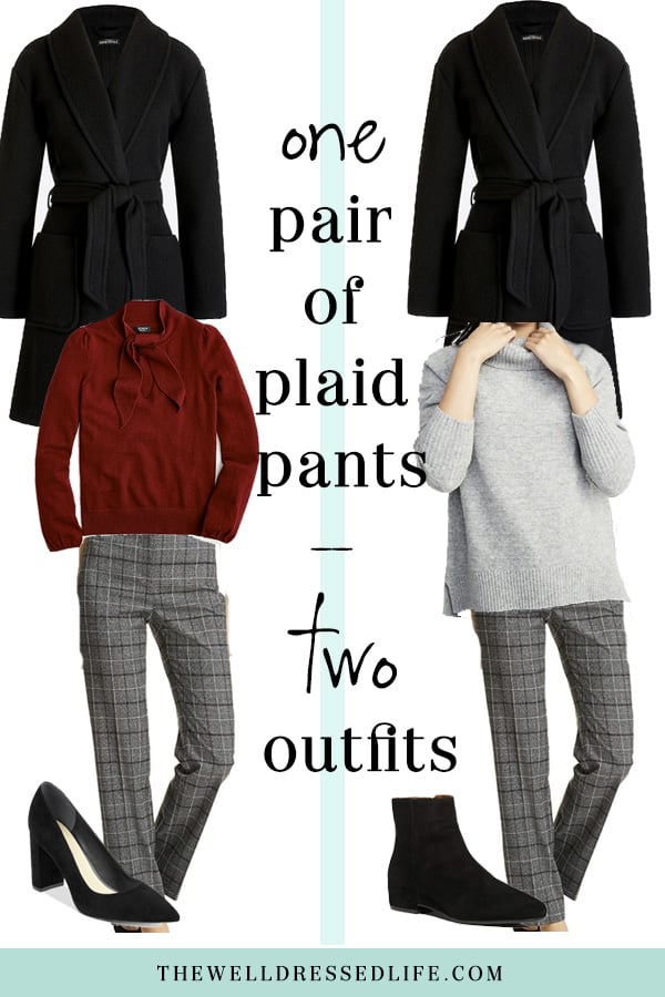 Wear to Work: Plaid Pants Two Ways