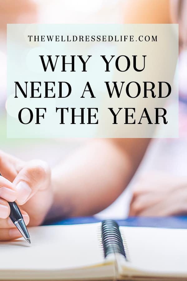 Why You Need a Word of the Year