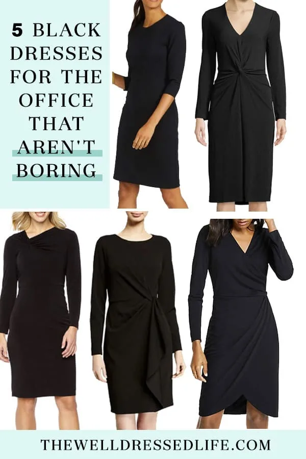 Office store black dress