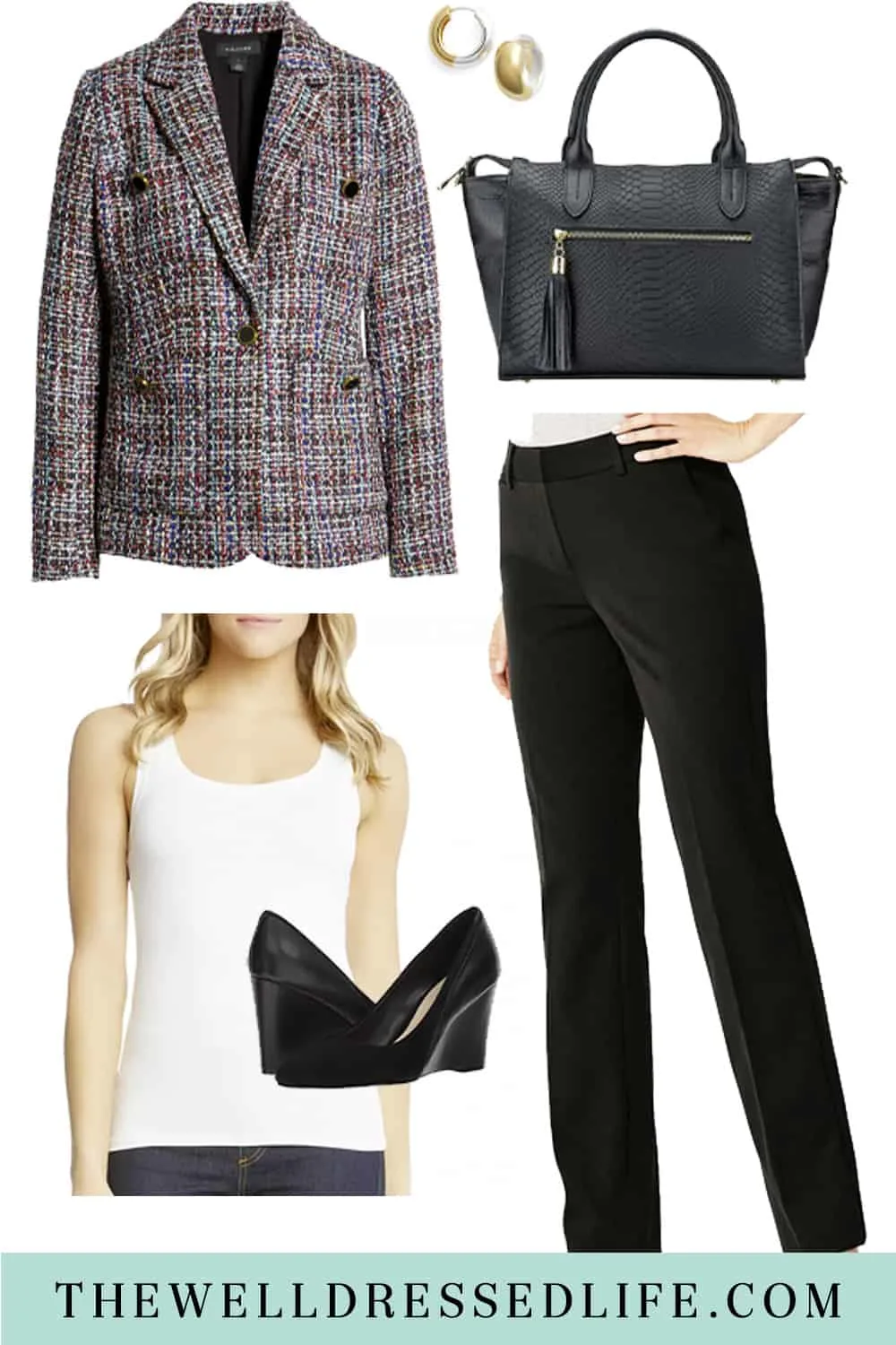 10 Ways to Wear Black Dress Pants to Work