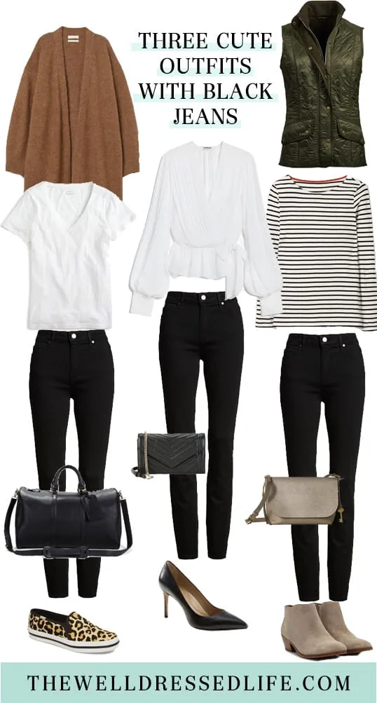 Nice outfits 2024 with black jeans