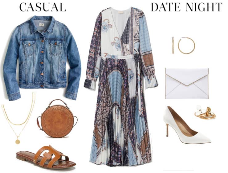 Weekend Outfit Inspiration: Patterned Chiffon Dress