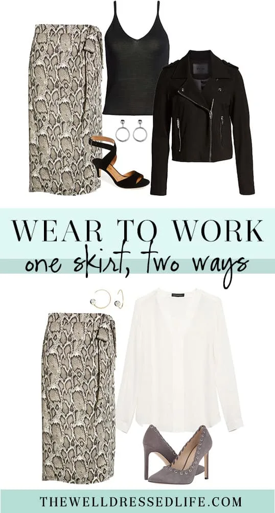 Wear to Work: One Skirt Two Ways