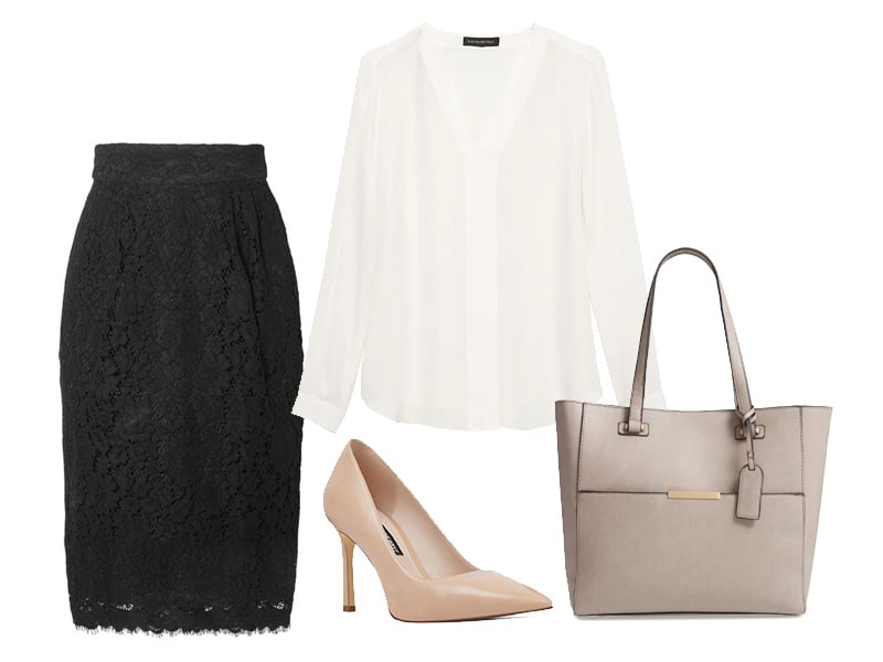 Wear to Work: Lace Skirt