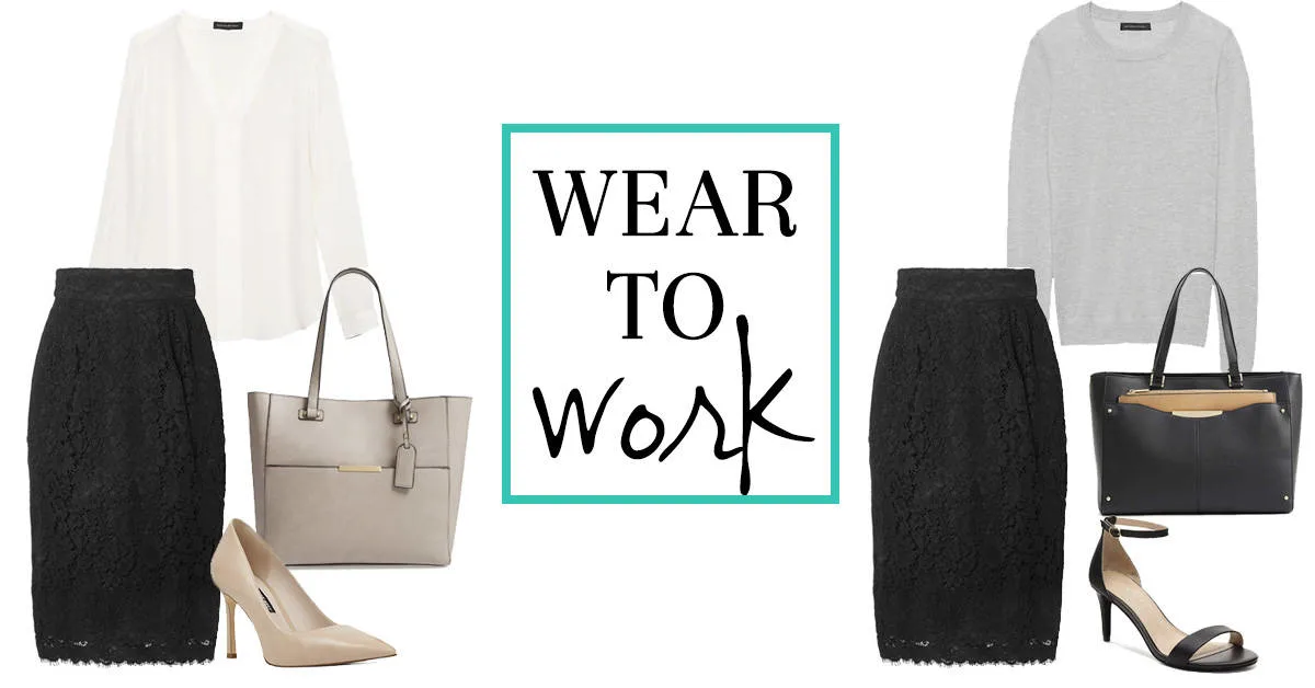 Wear to Work: Lace Skirt
