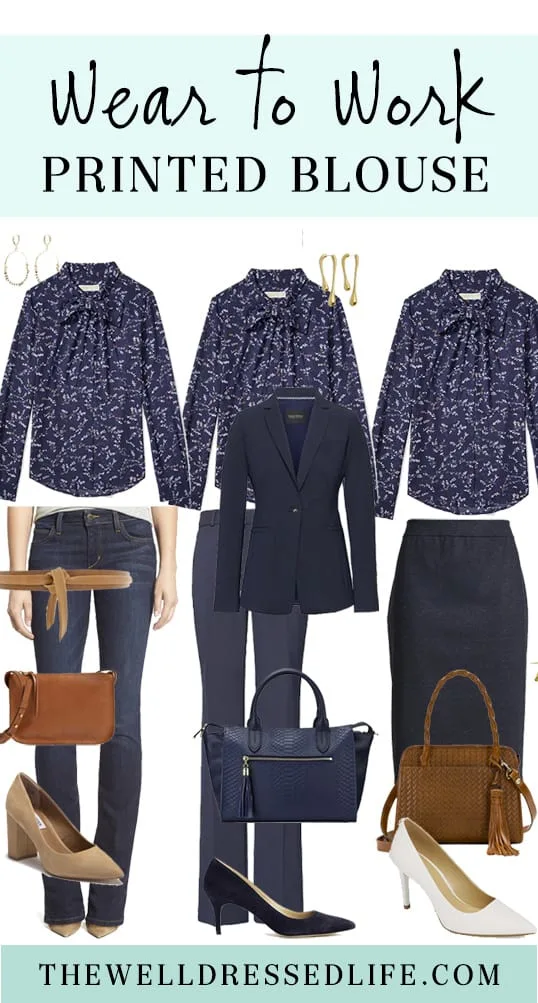 Wear to Work: Print Blouse Three Ways