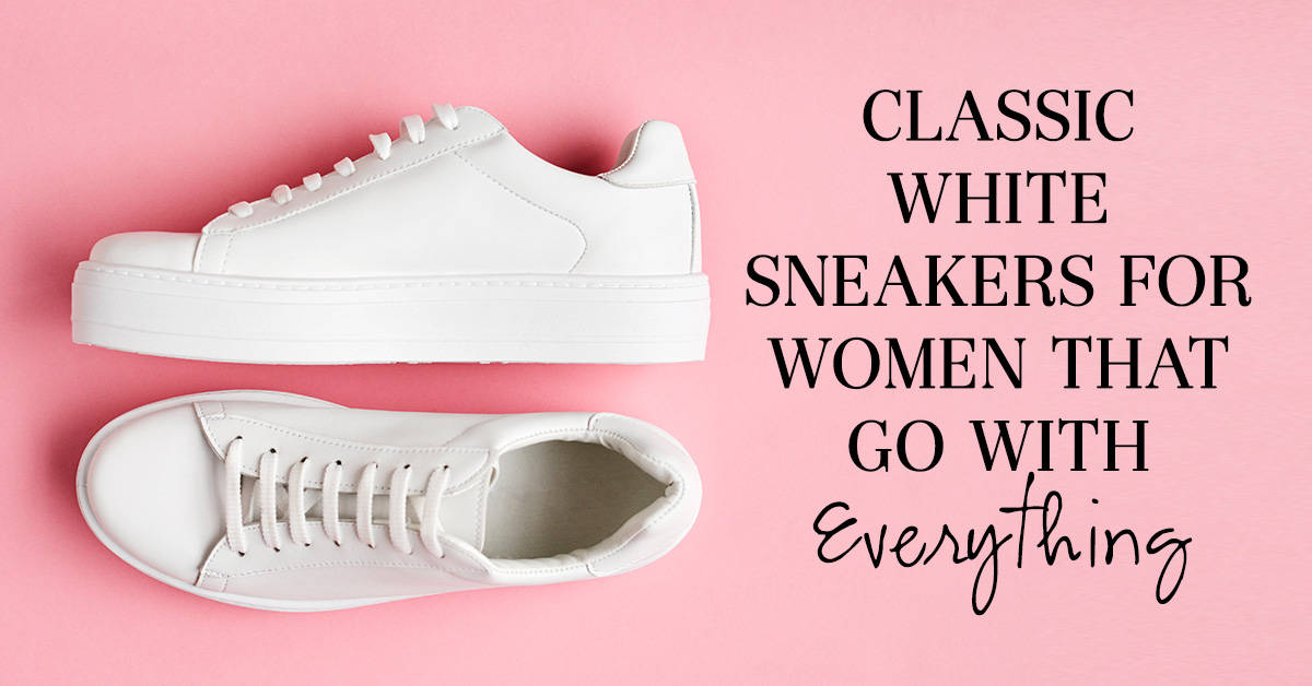 classic white sneakers for women