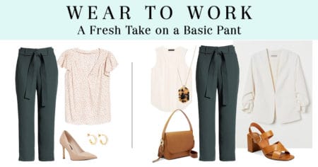 How to Wear Tie-Waist Pants Two Ways - The Well Dressed Life