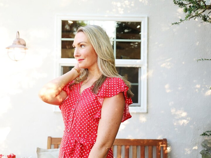 Weekend Outfit Inspiration: Classic Polka Dot Dress from Amazon