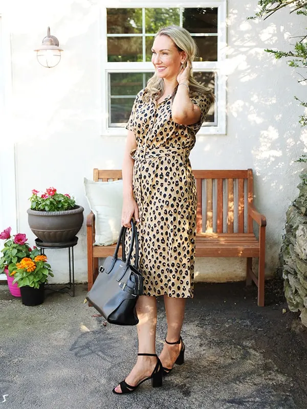 Workwear Wednesday Leopard Print Shirt Dress