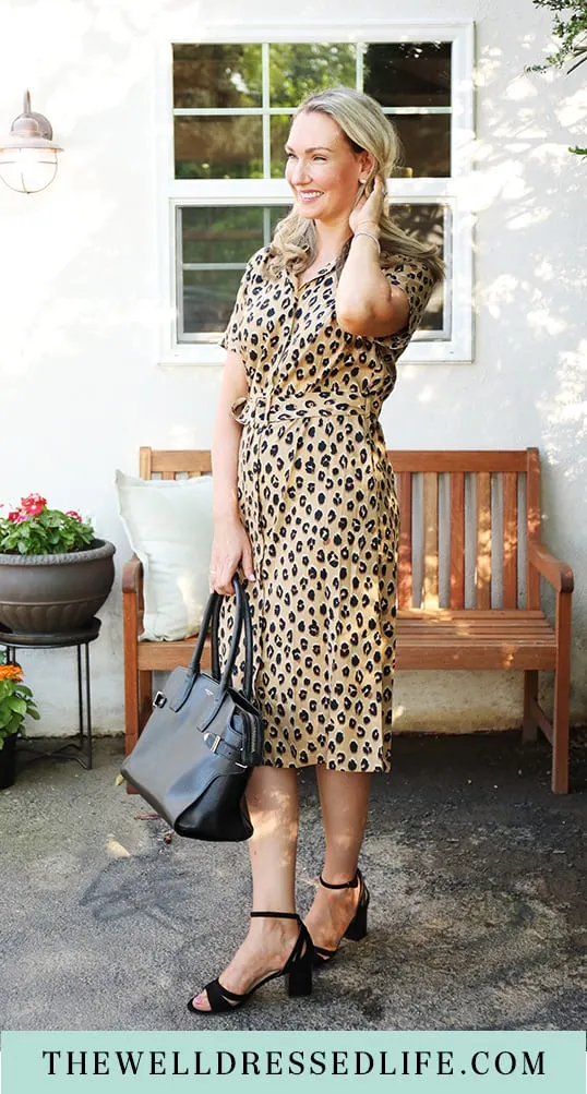 Workwear Wednesday: Leopard Print Shirt Dress