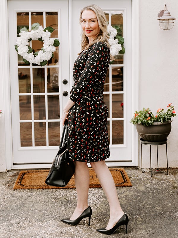 workwear wrap dress