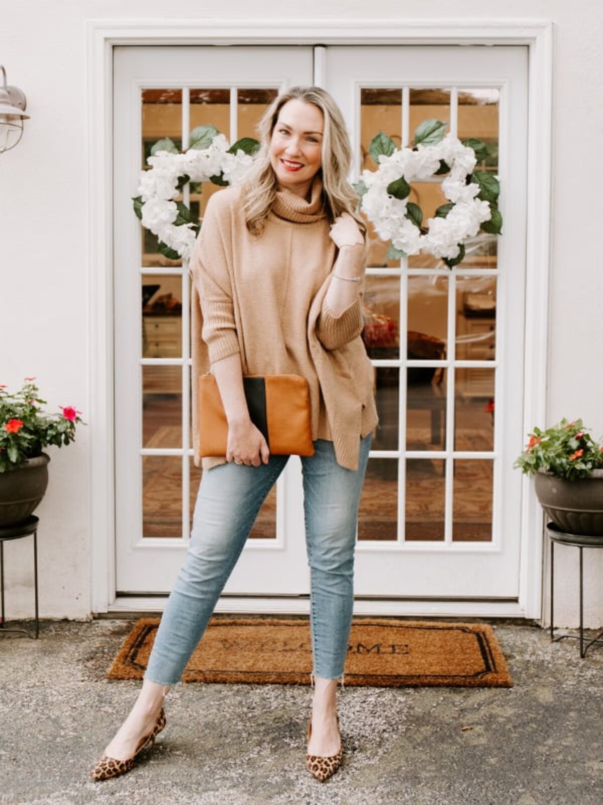 loft camel sweater