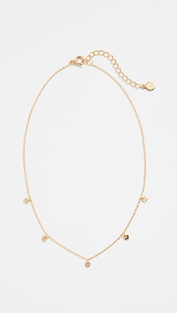 gorjana Womens 5 Disc Choker Necklace