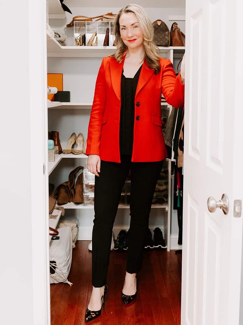 outfits with red blazers