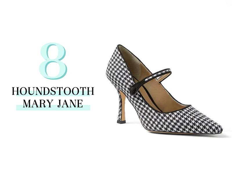 Houndstooth Mary Janes