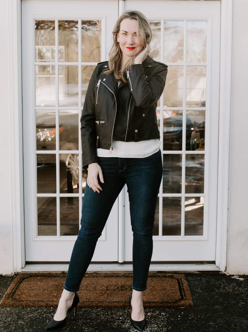 Faux Leather Moto for Under $100