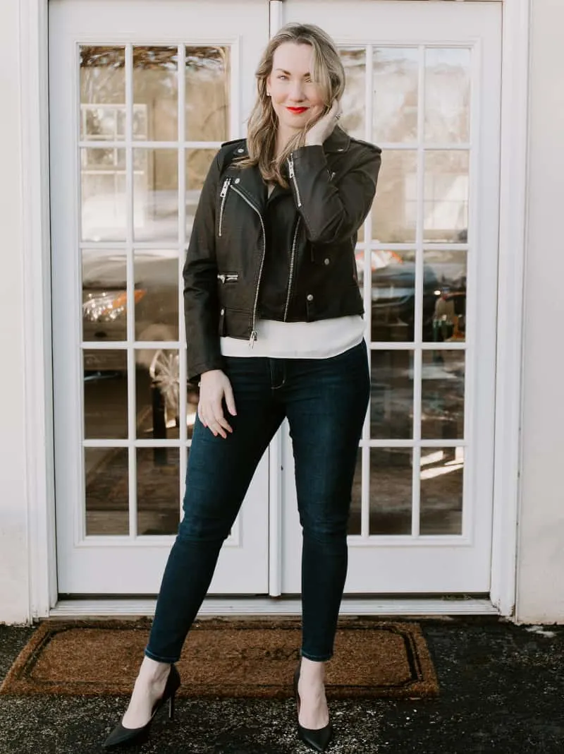 Faux Leather Moto for Under $100