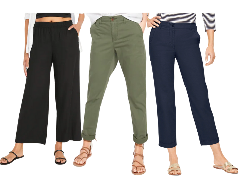 Types of Capri pants with names • Different types of capri for girls 