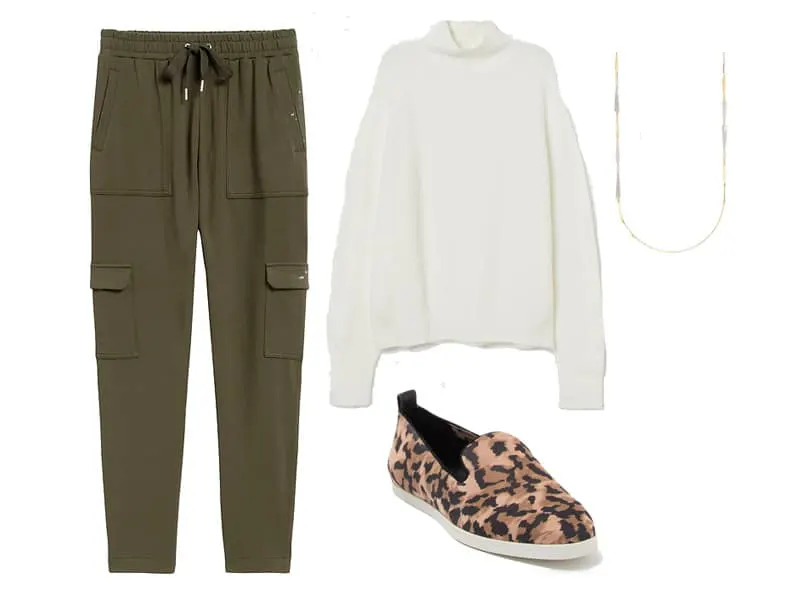 Five Outfits with Green Joggers to Wear Right Now