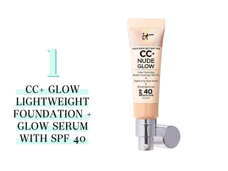 CC+ Nude Glow Lightweight Foundation + Glow Serum with SPF 40