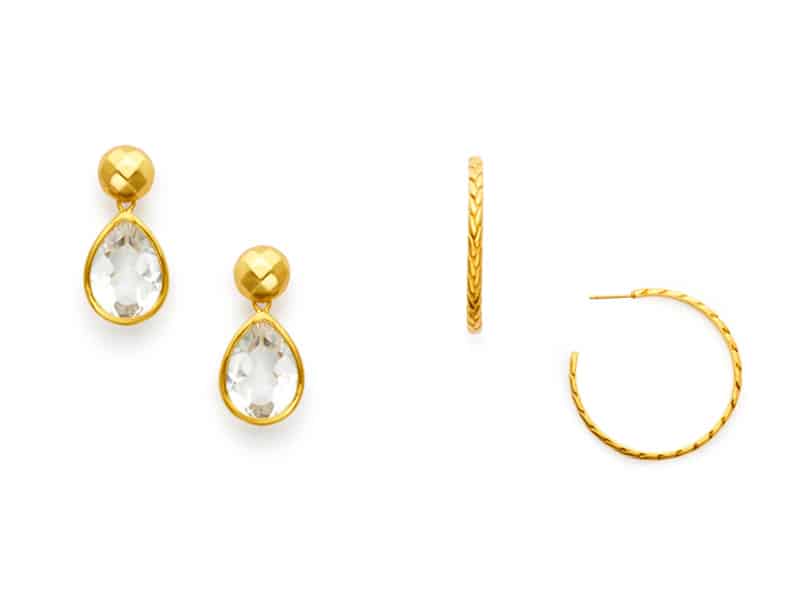 Drop Earrings and Hoop Earrings from Julie Vos