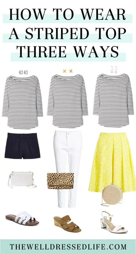 Striped Top Outfits: How to Wear a Striped Top Three Ways