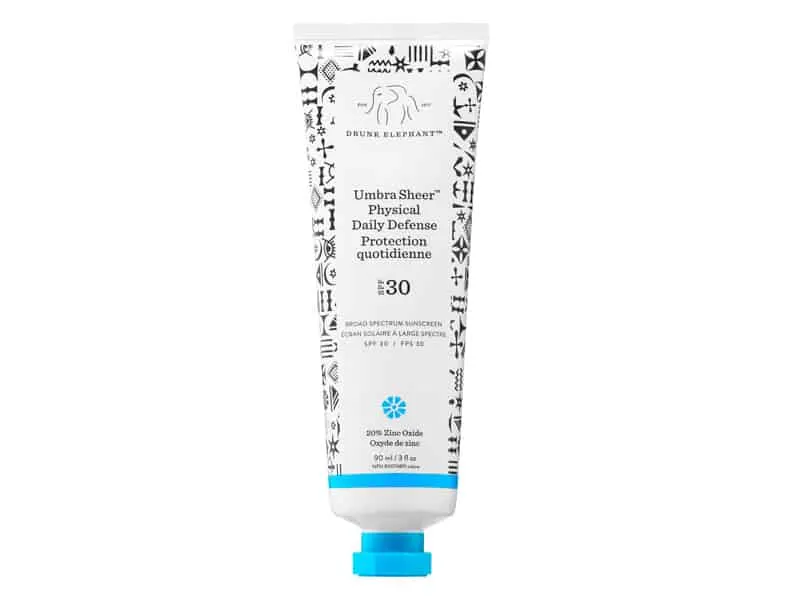 Drunk Elephant Umbra Sheer Physical Daily Defense Broad Spectrum Sunscreen SPF 30