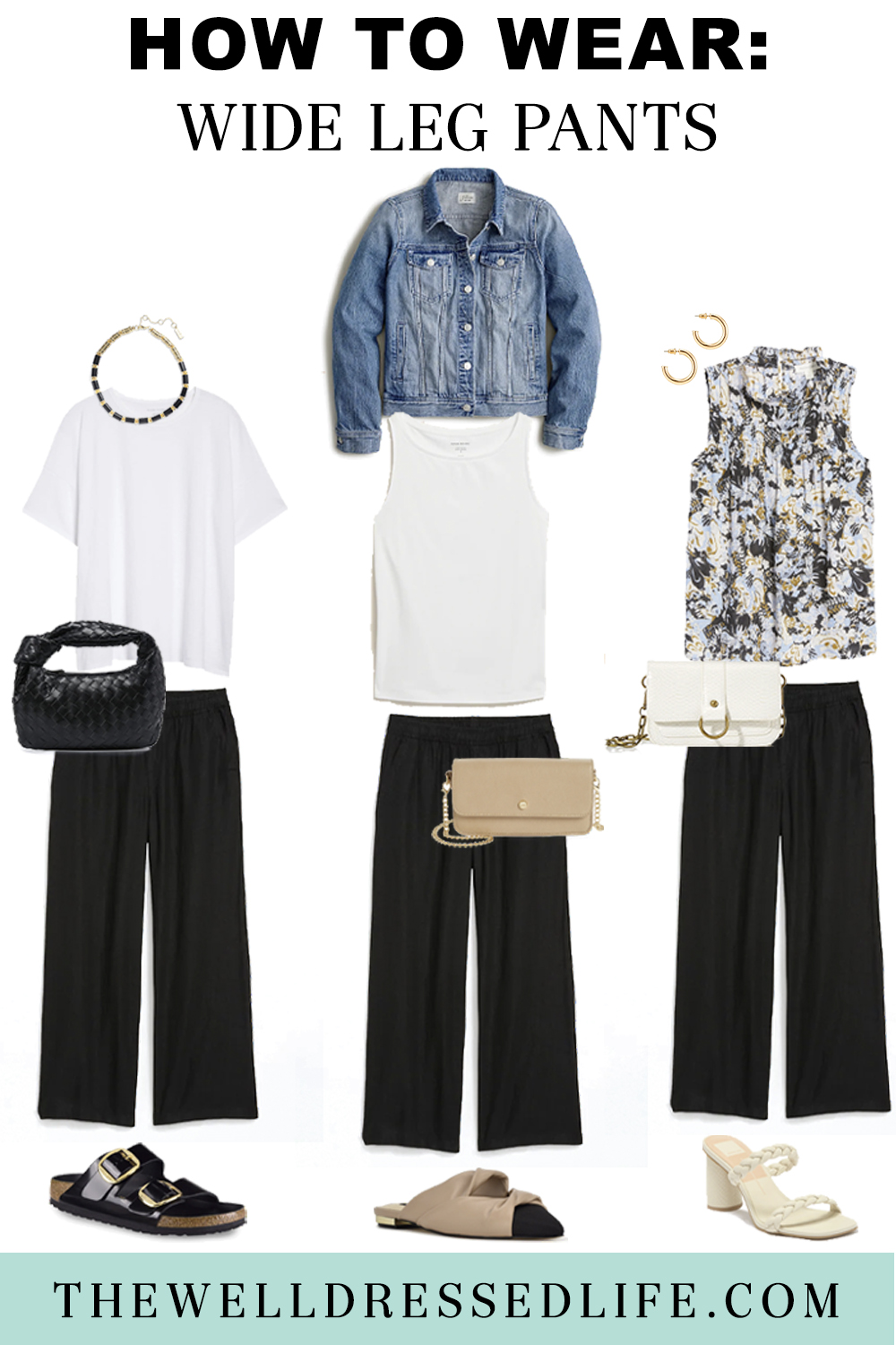 How to Wear Wide Leg Pants