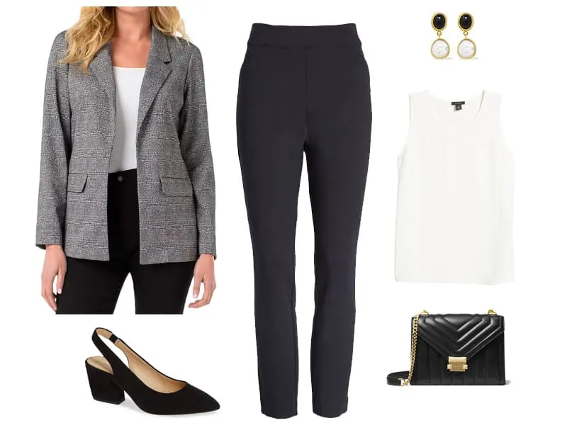 How to Wear Spanx Perfect Black Skinny Pants to Work