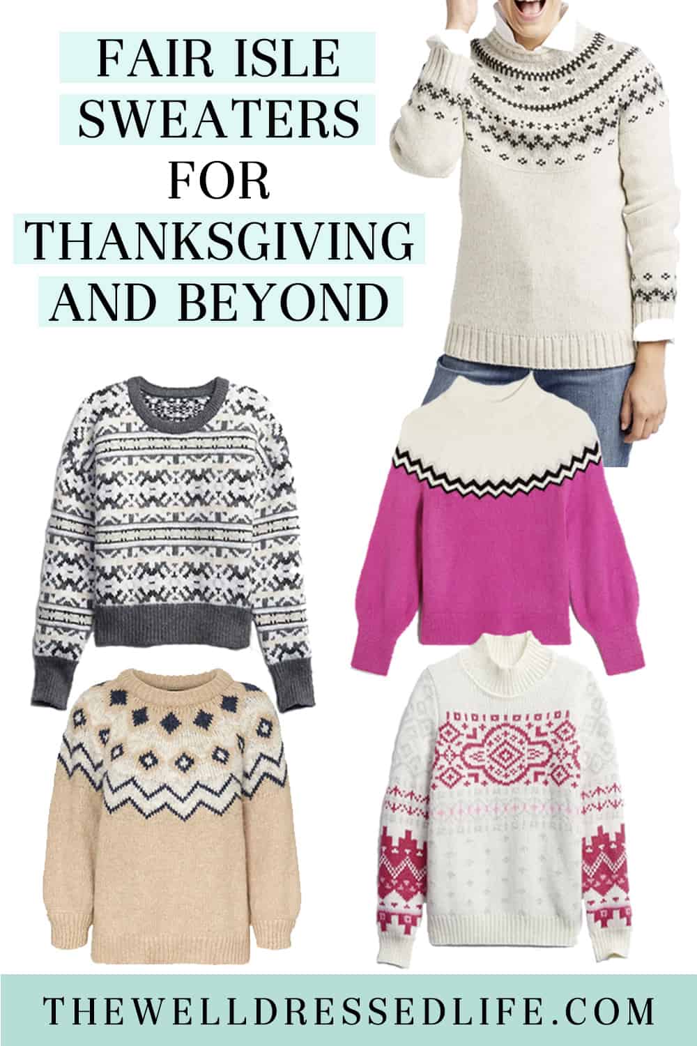 5 Fair Isle Sweaters for Thanksgiving and Beyond