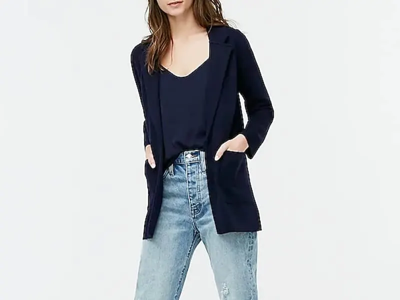 The blazer that dresses up any outfit: J.Crew Sophie sweater blazer