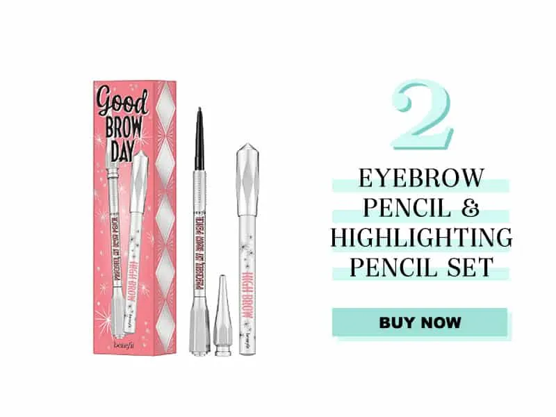 Eyebrow pencil and highlighting set