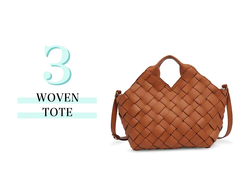 Woven Tote in Tan