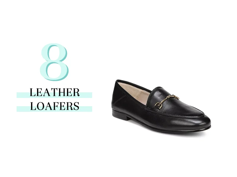 Leather Loafers in Black