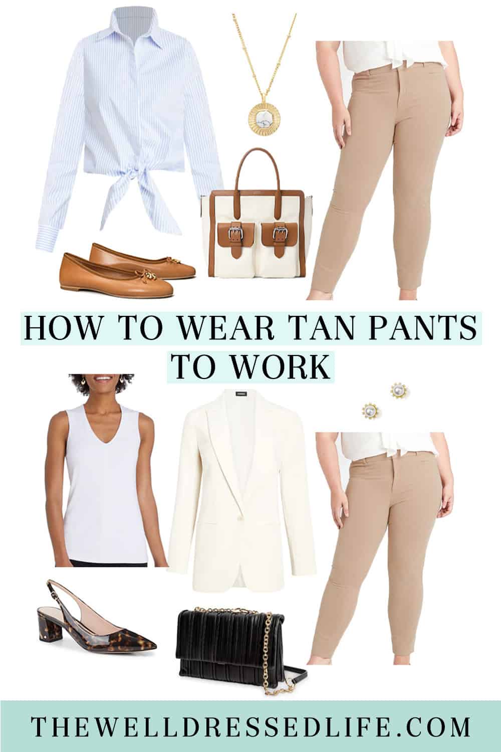 Outfit with deals tan pants