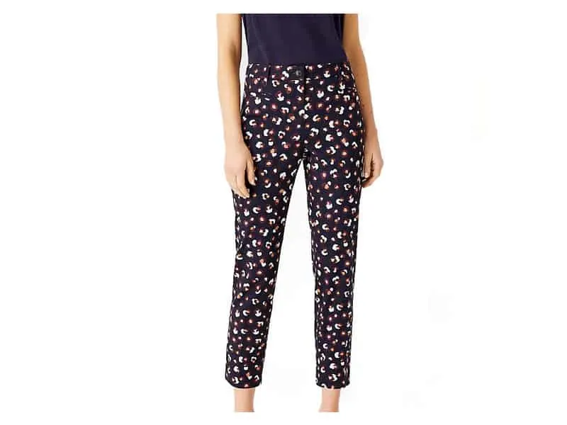 Do you have any tips for styling printed or patterned pants in an