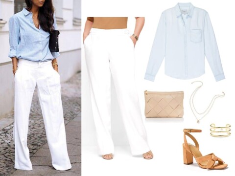 Pinterest in Real Life: Wide Leg White Pants