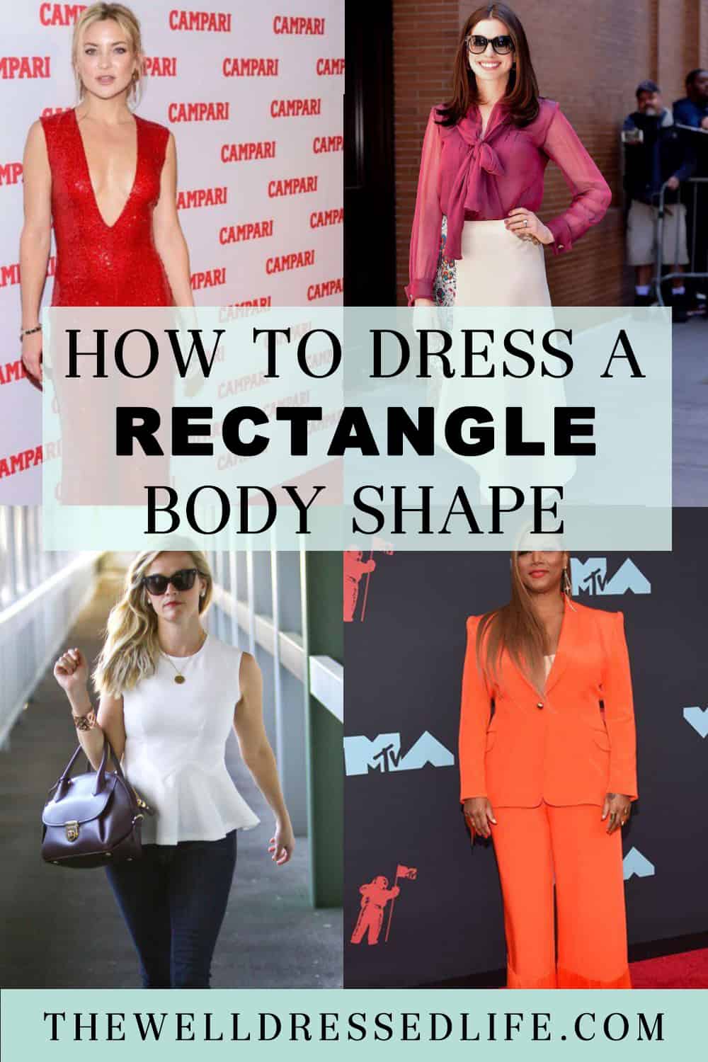 Type of dress for rectangle body shape sale