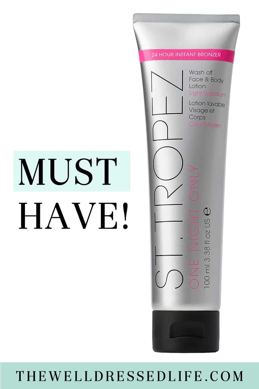 St. Tropez One Night Only Wash Off Face & Body Lotion