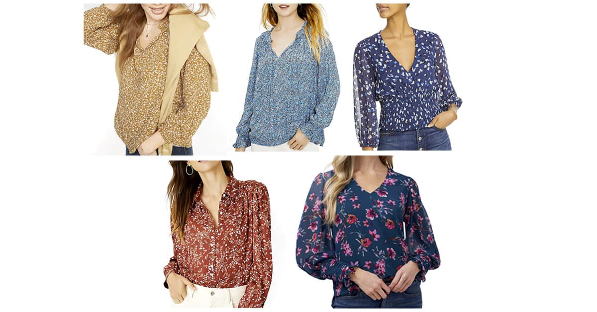 5 Fall Floral Blouses Under $100