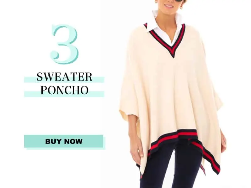 Cream Sweater Poncho