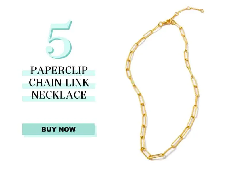 Gold Thin Paperclip Chain Link Necklace Tuckernuck Jewelry