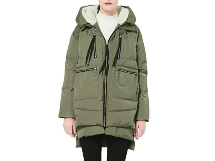 Orolay Women's Thickened Down Jacket in Olive